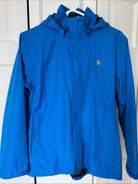 Helly Hansen Bright Blue Hooded Rain Shell